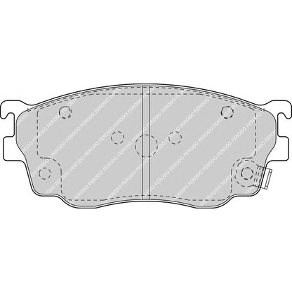 Фото Комплект тормозных колодок, дисковый тормоз FERODO FSL1557