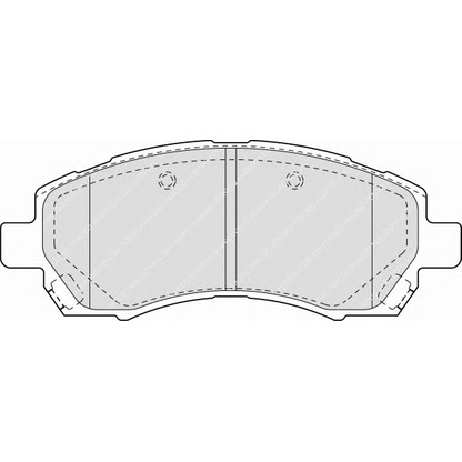 Фото Комплект тормозных колодок, дисковый тормоз FERODO FSL1612