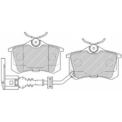 Photo Brake Pad Set, disc brake FERODO FSL1645