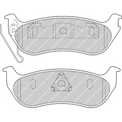 Photo Brake Pad Set, disc brake FERODO FSL1660