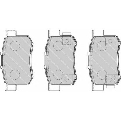 Foto Bremsbelagsatz, Scheibenbremse FERODO FSL1679