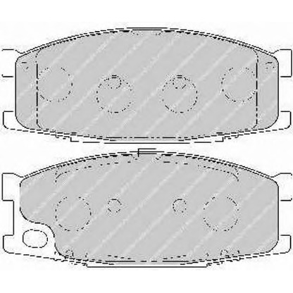 Фото Комплект тормозных колодок, дисковый тормоз FERODO FSL1701