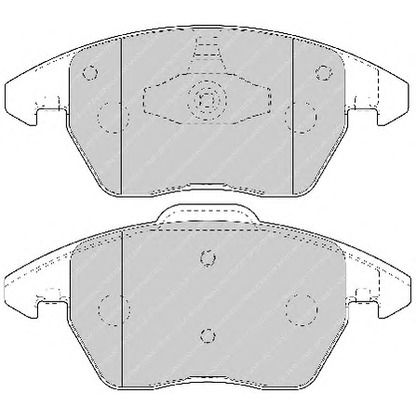Фото Комплект тормозных колодок, дисковый тормоз FERODO FSL1728