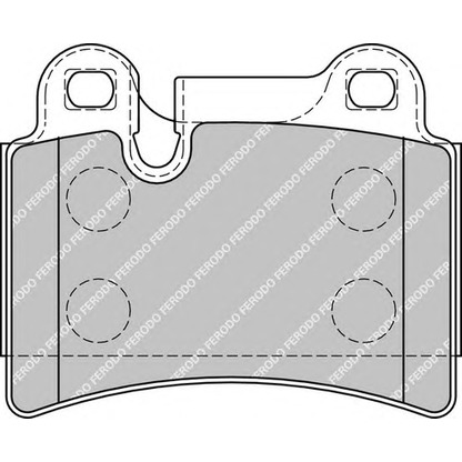 Фото Комплект тормозных колодок, дисковый тормоз FERODO FSL1878