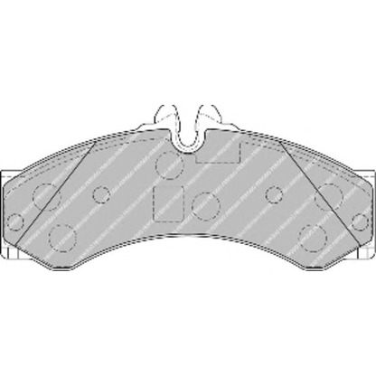 Фото Комплект тормозных колодок, дисковый тормоз FERODO FSL1879