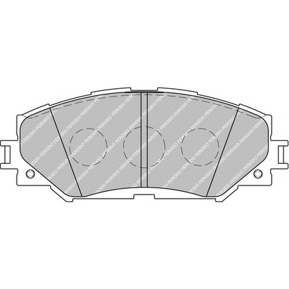 Фото Комплект тормозных колодок, дисковый тормоз FERODO FSL1891