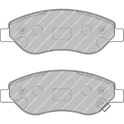 Фото Комплект тормозных колодок, дисковый тормоз FERODO FSL1921