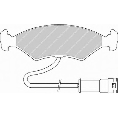 Фото Комплект тормозных колодок, дисковый тормоз FERODO FSL212