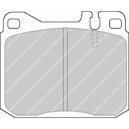 Фото Комплект тормозных колодок, дисковый тормоз FERODO FSL243