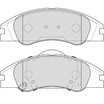 Photo Brake Pad Set, disc brake FERODO FSL4014