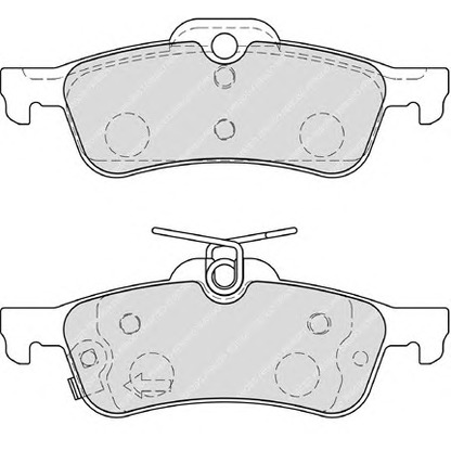 Фото Комплект тормозных колодок, дисковый тормоз FERODO FSL4041