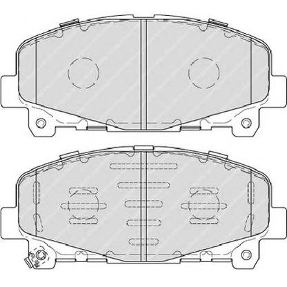 Фото Комплект тормозных колодок, дисковый тормоз FERODO FSL4270