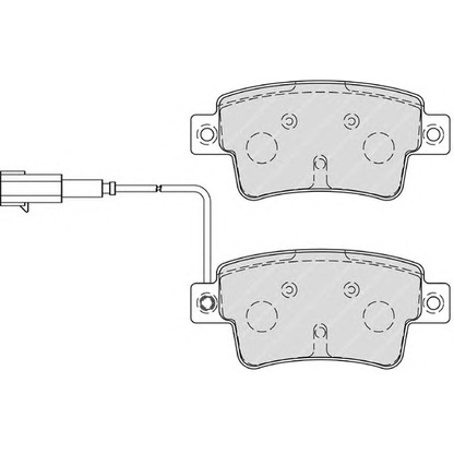 Photo Brake Pad Set, disc brake FERODO FSL4325