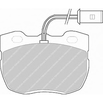 Photo Brake Pad Set, disc brake FERODO FSL520