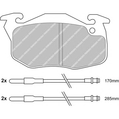 Photo Brake Pad Set, disc brake FERODO FSL730