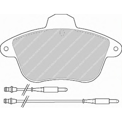 Foto Kit pastiglie freno, Freno a disco FERODO FSL742