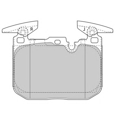 Фото Комплект тормозных колодок, дисковый тормоз FERODO FDB4611