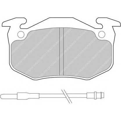 Photo Brake Pad Set, disc brake FERODO FDB537