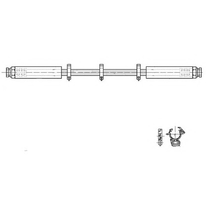 Zdjęcie Przewód hamulcowy elastyczny FERODO FHY2934