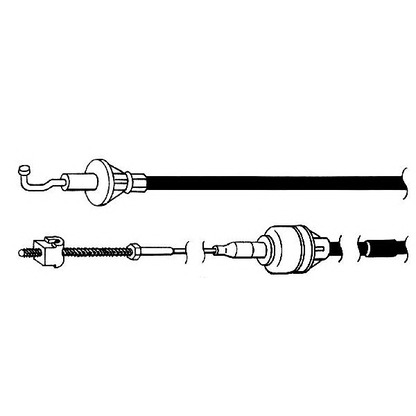 Foto Cable de accionamiento, accionamiento del embrague FERODO FCC421116