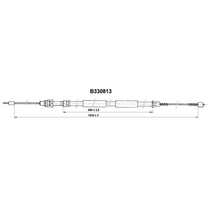 Photo Cable, parking brake FERODO FHB431112