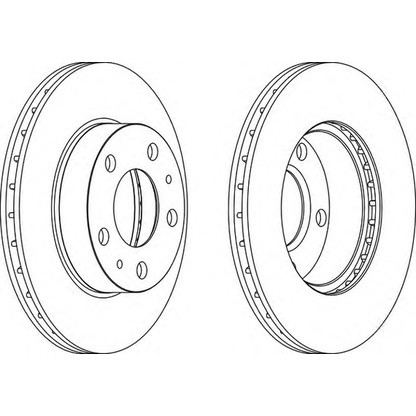 Zdjęcie Tarcza hamulcowa FERODO DDF768C1