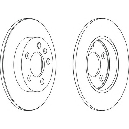 Photo Brake Disc FERODO DDF1155C1