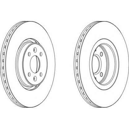 Photo Brake Disc FERODO DDF1513C1