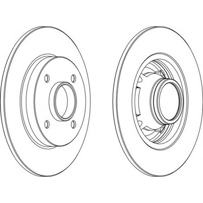 Photo Brake Disc FERODO DDF1564C1