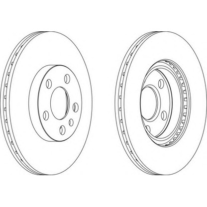 Photo Brake Disc FERODO DDF842C1