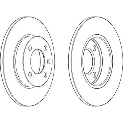 Photo Disque de frein FERODO DDF042C