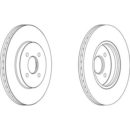 Photo Brake Disc FERODO DDF1195C