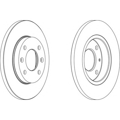 Photo Brake Disc FERODO DDF995C