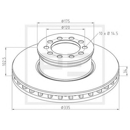 Foto Disco de freno PE Automotive 01666200A