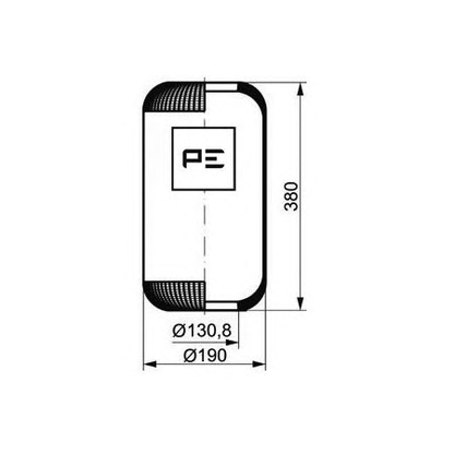 Фото Кожух пневматической рессоры PE Automotive 08403170A