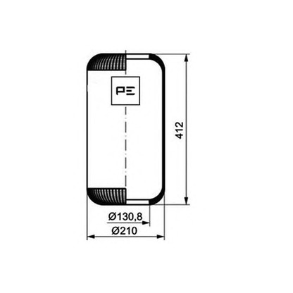 Foto Soffietto, Sospensione pneumatica PE Automotive 08403370A