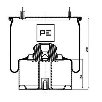 Photo Soufflet à air, suspension pneumatique PE Automotive 08405272A