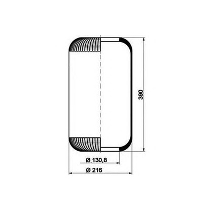 Фото Кожух пневматической рессоры PE Automotive 08408640A