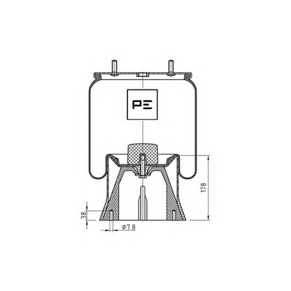 Фото Кожух пневматической рессоры PE Automotive 08434771A