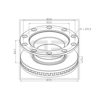 Foto Disco de freno PE Automotive 25605500A