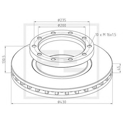 Photo Brake Disc PE Automotive 47600200A