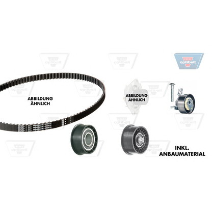 Photo Water Pump & Timing Belt Kit OPTIBELT KT1207W1