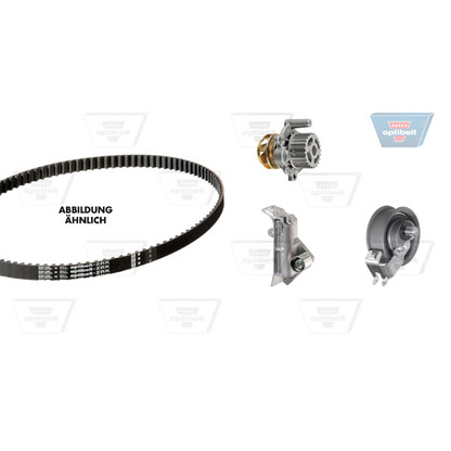 Photo Water Pump & Timing Belt Kit OPTIBELT KT1231W1