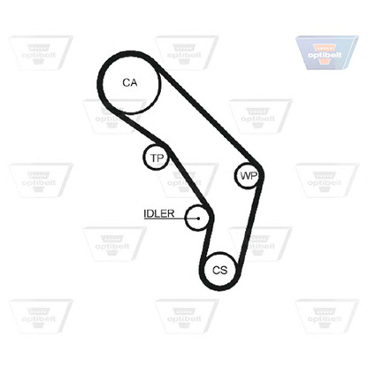 Photo Timing Belt OPTIBELT ZRK1241