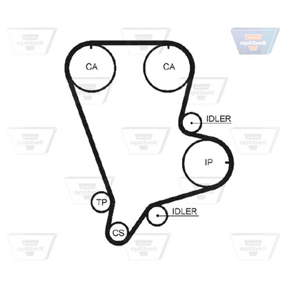 Photo Timing Belt OPTIBELT ZRK1402