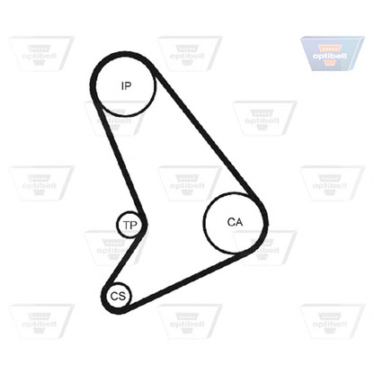 Photo Timing Belt OPTIBELT ZRK1424