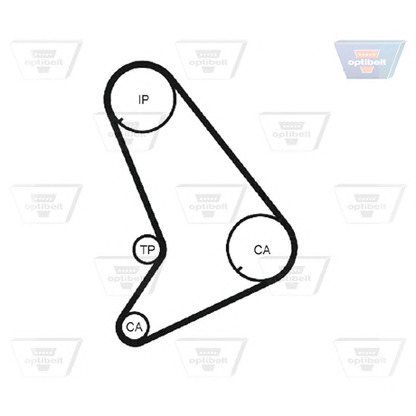 Foto Zahnriemen OPTIBELT ZRK1425