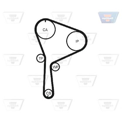 Foto Correa dentada OPTIBELT ZRK1428