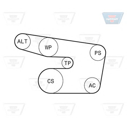 Foto Kit Cinghie Poly-V OPTIBELT 6PK1873KT1