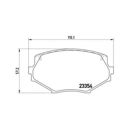 Фото Комплект тормозных колодок, дисковый тормоз BREMBO 07B31406